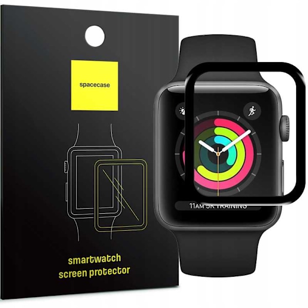 Rymdskydd Hybrid Härdat Glas För Apple Watch 38Mm Skärmskydd