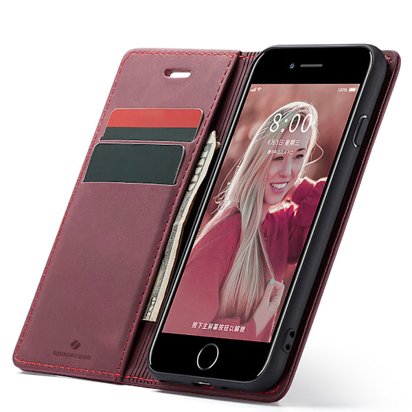 Spacecase Case Pålbockskydd För Iphone 7 8 Se 2020 Röd