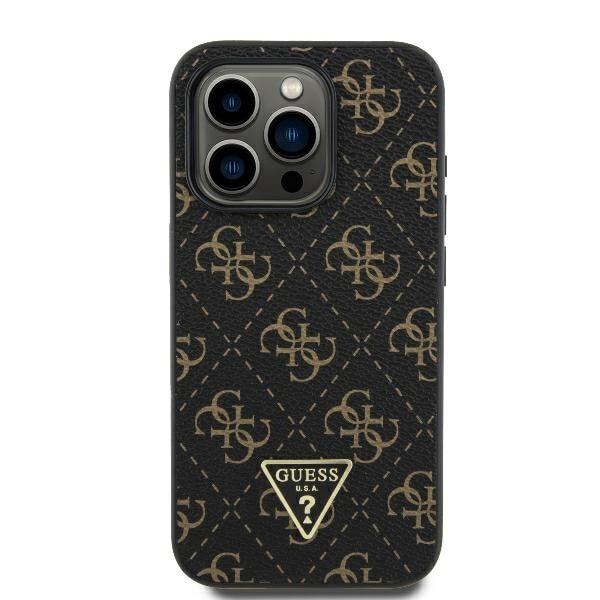 Guess GUHCP16LPG4GPK iPhone 16 Pro 6,3" svart/svart hårdfodral Nytt 4G Triangle