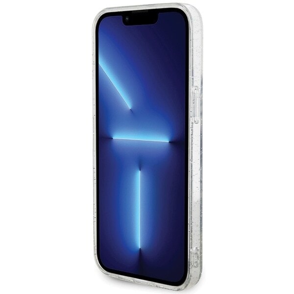 Karl Lagerfeld KLHMP14XHGKCNOT-deksel til iPhone 14 Pro Max 6.7 - gjennomsiktig hardt deksel Karl&Choupette Glitter MagSafe