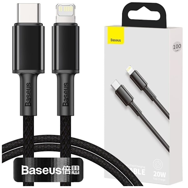 Baseus USB Type C - Lynkabel hurtiglading Strømforsyning 20 W 1 m svart (CATLGD-01)