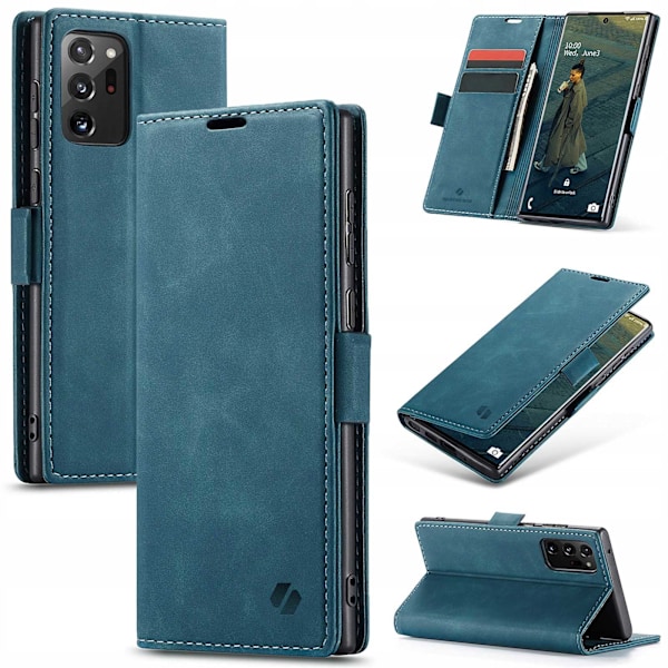 Spacecase Walet Galaxy Note 20 Ultra Case Blå