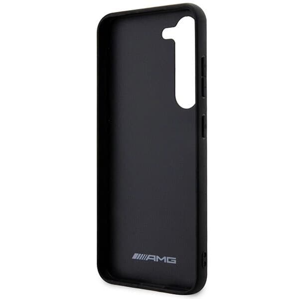AMG CARBON STRIPE&EMBOSSED COVER TIL SAMSUNG GALAXY S23 - SORT