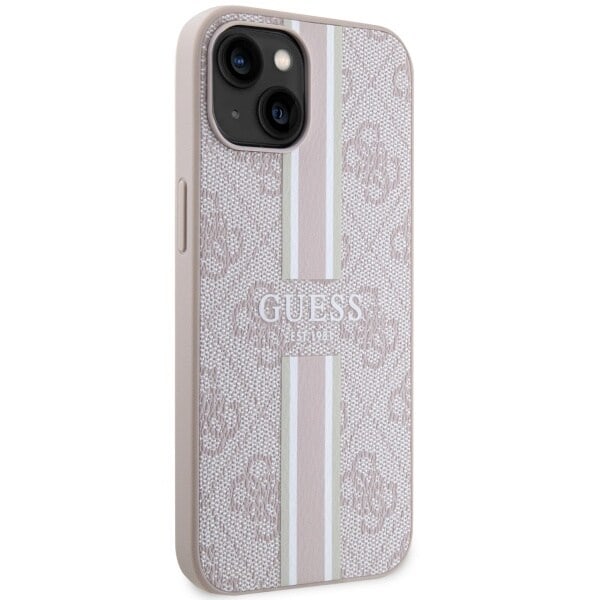 Guess 4G Printed Stripes MagSafe-deksel til iPhone 14 Plus - Rosa