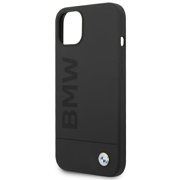 Deksel BMW BMHMP14MSLBLBK iPhone 14 Plus 6.7 svart/svart hardt deksel Silikon Signature Logo Magsafe