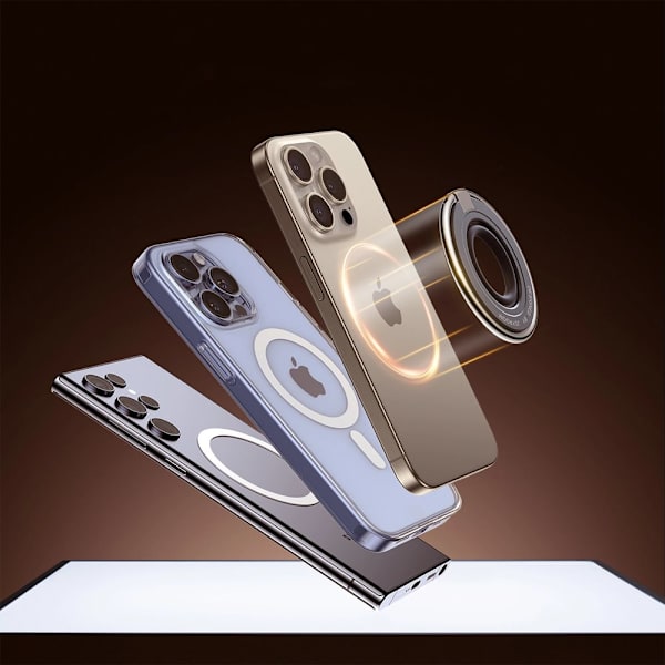 JOYROOM MAGNETISK RINGHOLDER TELEFON RING/ETUSE SORT