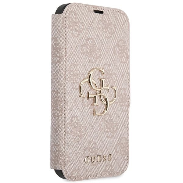 Guess 4G Metal Logo Deksel til iPhone 15 / 14 / 13 - Rosa