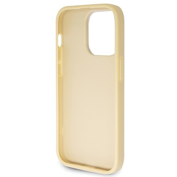 Guess GUHCP14LHG4SGD-deksel til iPhone 14 Pro - Gull Glitter Script Big 4G