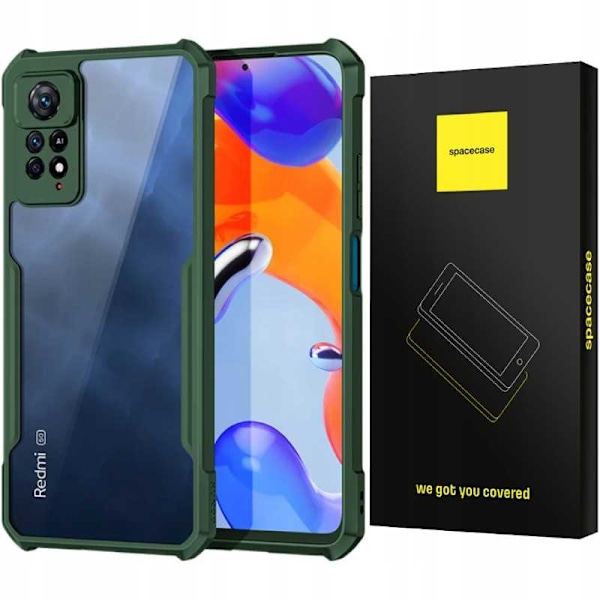 Spacecase Case Cover Till Xiaomi Redmi Note 11 Pro Beetle Green
