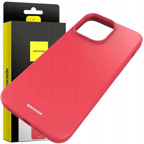 Spacecase Silikonfodral För Iphone 12 Pro Max Rött Skydd