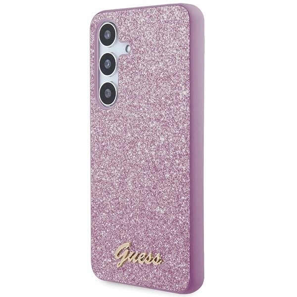 Guess Glitter Script-deksel til Samsung Galaxy S24+ - Lilla