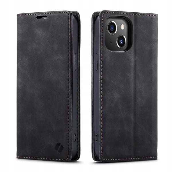 Spacecase Pålbocksväska För Iphone 15 Svart Väska 15 Pro Max
