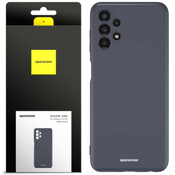Spacecase Silikonfodral För Samsung Galaxy A13 4G Svart