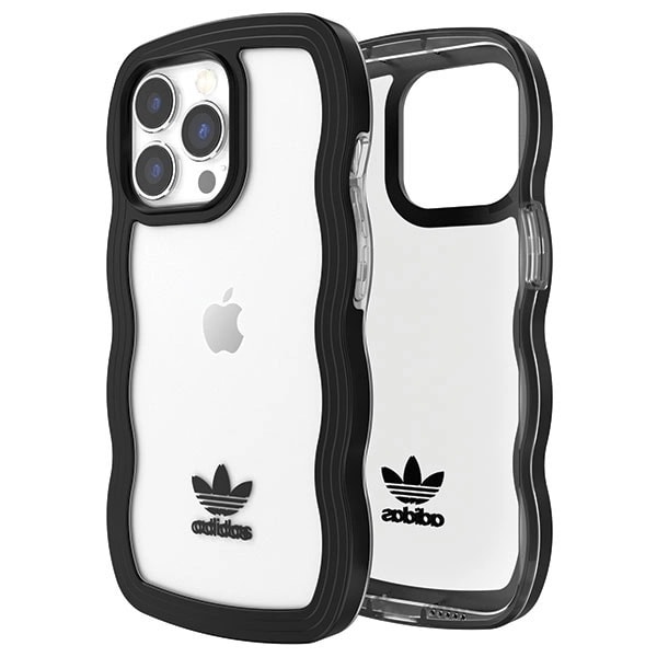 ADIDAS OR WAVY COVER TIL IPHONE 13 PRO / IPHONE 13 - SORT OG GENNEMSIGTIG