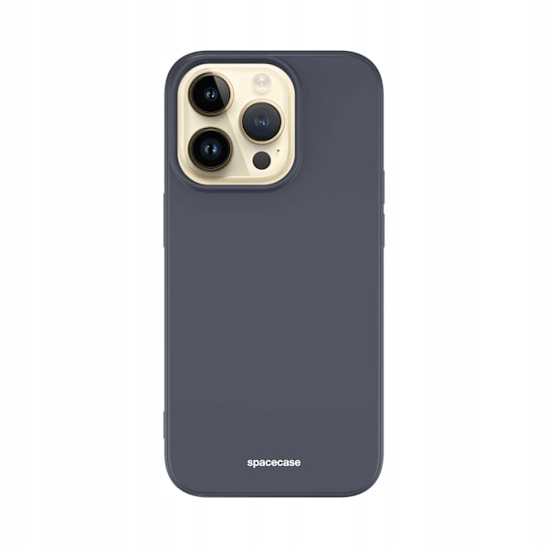 Spacecase Silikonecase För Iphone 14 Pro Black Protection