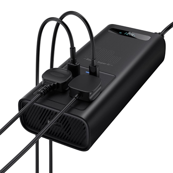 Baseus Car Inverter Converter 150W 12V / 500W 220V (EU og CN Plugg) Svart (CGNB000101)