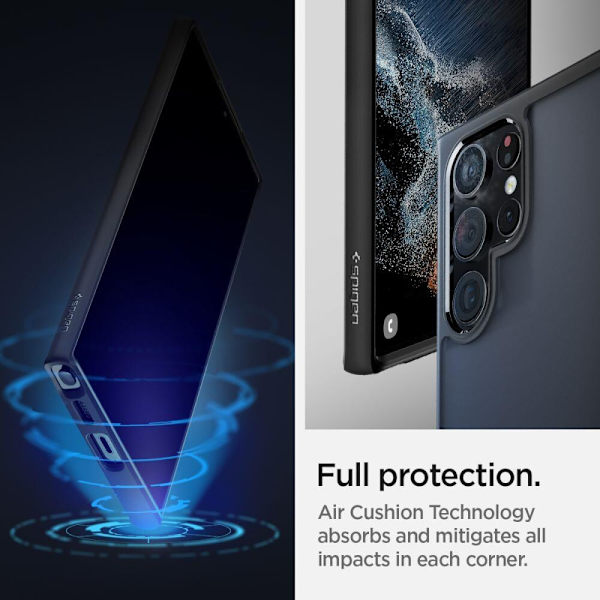 SPIGEN ULTRA HYBRID GALAXY S22 ULTRA FROST SVART