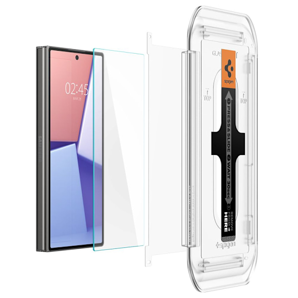 HÆRDET GLAS SPIGEN GLAS.TR "EZ FIT" 2-PACK GALAXY MED FOLD 6 CLEAR