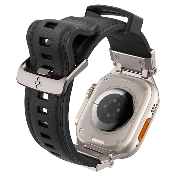 SPIGEN DURAPRO ARMOR PU-REM TIL APPLE WATCH 4/5/6/7/8/9/SE/ULTRA 1/2 (42/44/45/49 MM) - SORT
