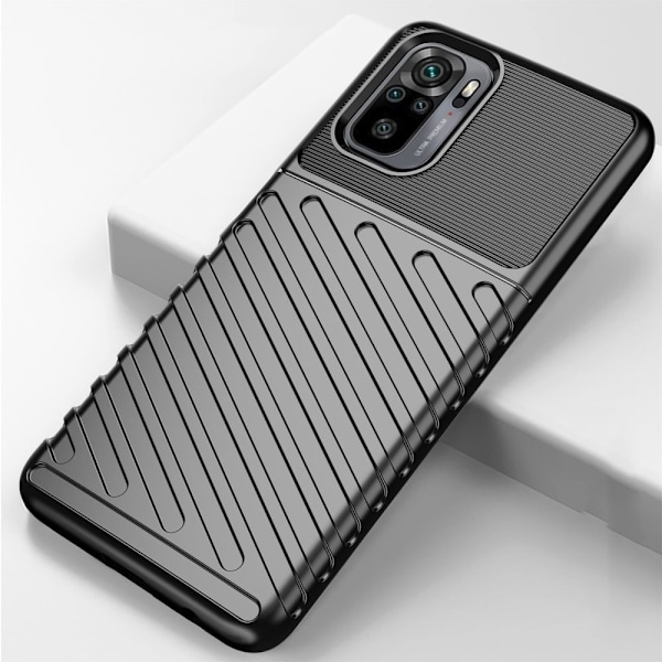 Thunder Case fleksibelt pansret beskyttelsesdeksel Xiaomi Redmi Note 10 / Redmi Note 10S blå