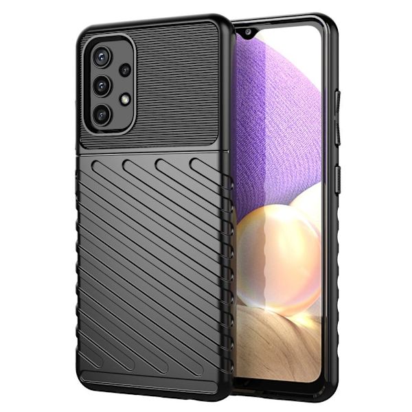 THUNDER CASE FLEKSIBELT PANSRET ETUI TIL SAMSUNG GALAXY A72 4G SORT
