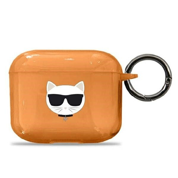 KARL LAGERFELD CHOUPETTE ETUI TIL AIRPODS 3 - ORANGE