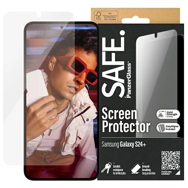 SAFE by PanzerGlass Ultra-Wide Fit herdet glass for Samsung Galaxy S24+