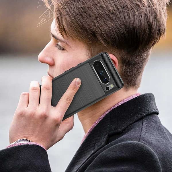 Spacecase Case Cover Till Google Pixel 8 Pro Black Carbon