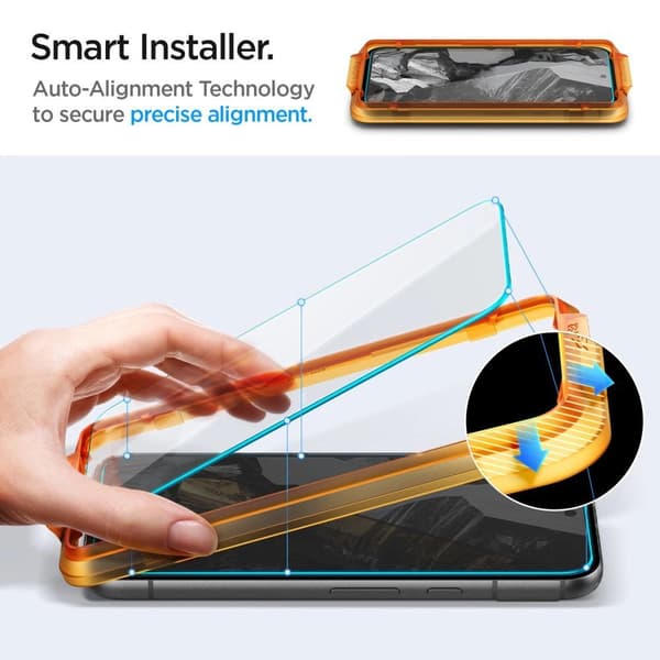 Spigen ALM Glas.tR herdet glass til Google Pixel 8A - 2 stk.