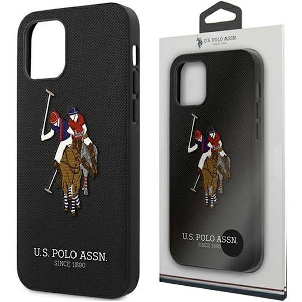 AMERIKANSK SAG POLO ASSN. BRODERIKOLLEKTION TIL IPHONE 12 MINI - SORT