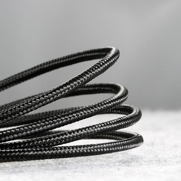 Baseus Cafule-kabel slitesterk nylonkabel USB / mikro-USB-kabel QC3.0 2.4A 0.5M svart-grå (CAMKLF-AG1)
