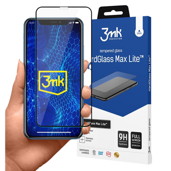APPLE IPHONE 11 SORT - 3MK HARDGLASS MAX LITE