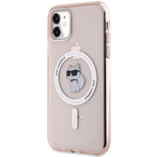 Karl Lagerfeld IML Choupette MagSafe deksel til iPhone 11 / Xr - rosa