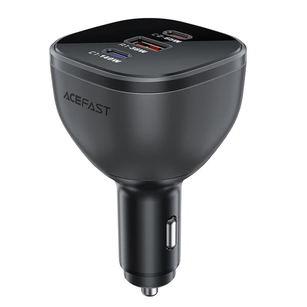 ACEFAST B14 BILOPLADER 165W 2X USB-C 1X USB-A - SORT