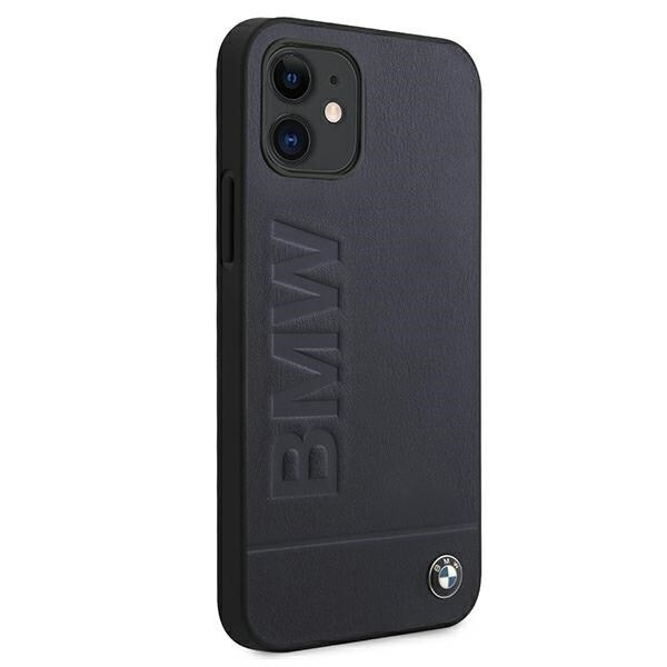 BMW BMHCP12SSLLNA veske iPhone 12 mini 5.4 marine/marine hard veske Signatur Logo Impressum