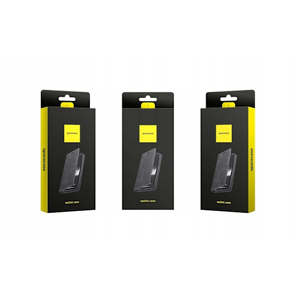 Spacecase Pålbocket Väska Galaxy S24+ Läderfodral Svart