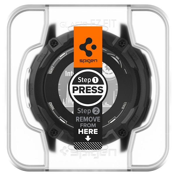 HERDET GLASS SPIGEN GLAS.TR "EZ FIT" 2-PAKK GARMIN INSTINCT 2X SOLAR CLEAR