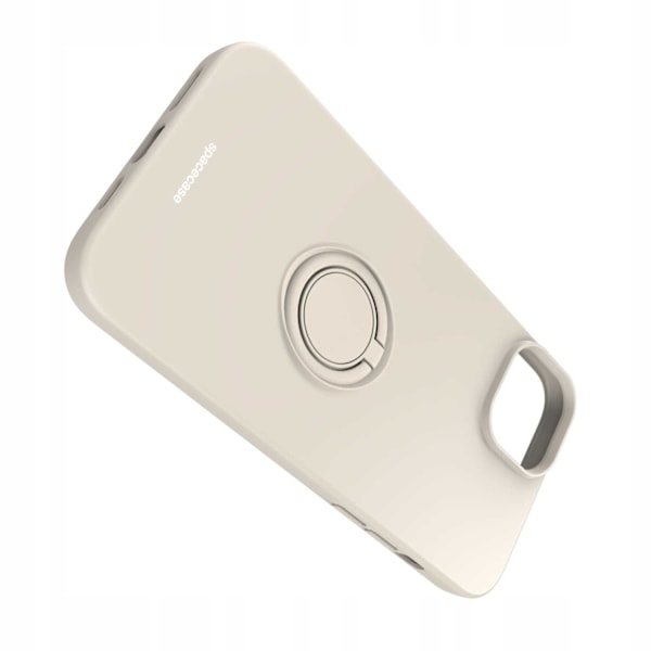 Spacecase Silikon Ringfodral För Iphone 15 Plus Bone Case