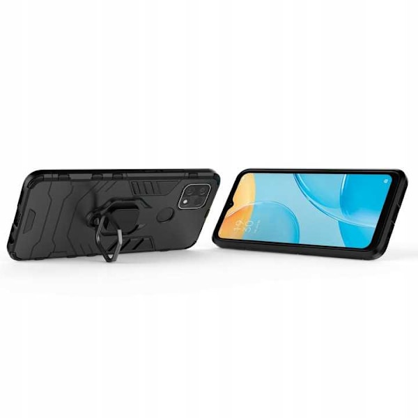 Spacecase X-Ring Fodral För Oppo A15 Svart Skydd