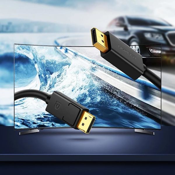 Grønn kabel DisplayPort 1.2 4K 2 m svart (DP102 10211)