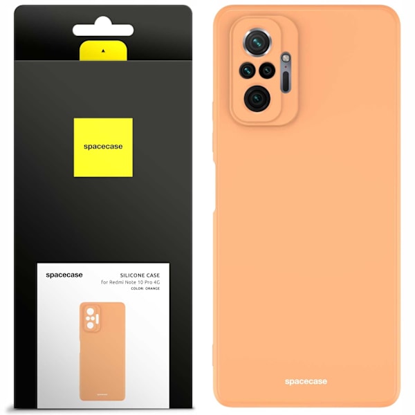 Spacecase Silikonfodral För Xiaomi Redmi Note 10 Pro Orange