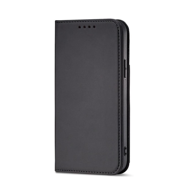Magnetkortveske til Samsung Galaxy S23 Ultra, deksel med klaff, lommebokholder, svart