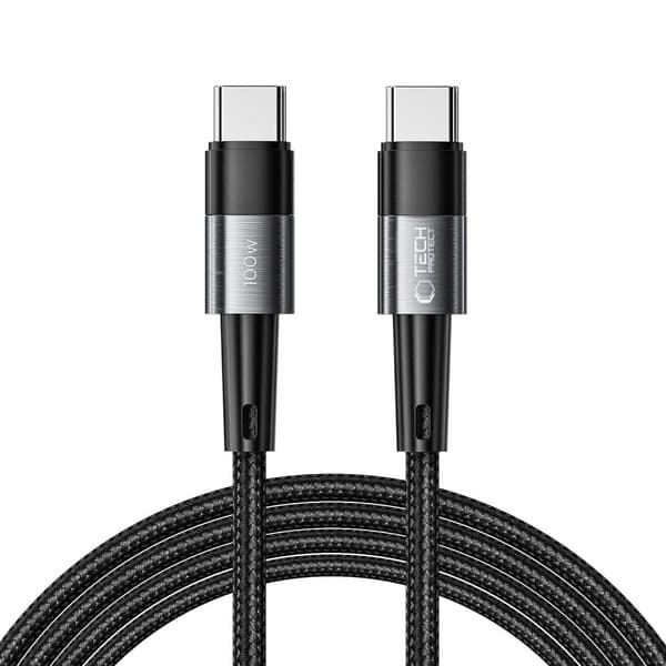 TECH-PROTECT ULTRABOOST TYPE-C-KABEL PD100W/5A 200CM GRÅ
