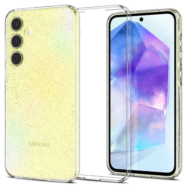 Spigen Liquid Crystal-deksel til Samsung Galaxy A55 5G - gjennomsiktig og glitrende