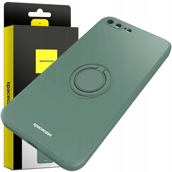 Spacecase Silikonringsfodral För Iphone 7 8 Plus Mörkgrön
