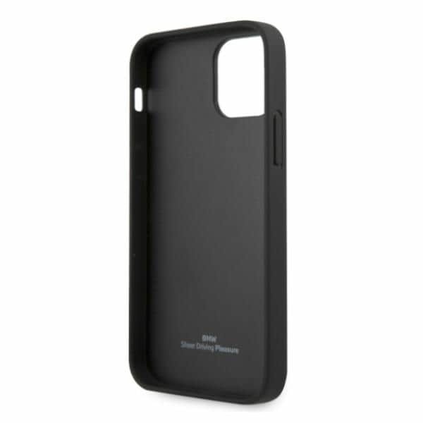 BMW LÆDER DEBOSS ETUI TIL IPHONE 12 PRO MAX - SORT