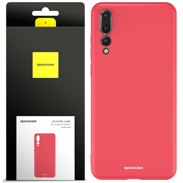 Spacecase Silikonfodral För Huawei P20 Pro Rött Skydd