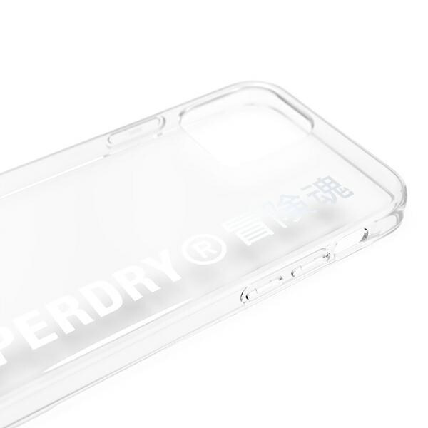 SuperDry Snap iPhone 12/12 Pro Clear Case e sølv/sølv 42591