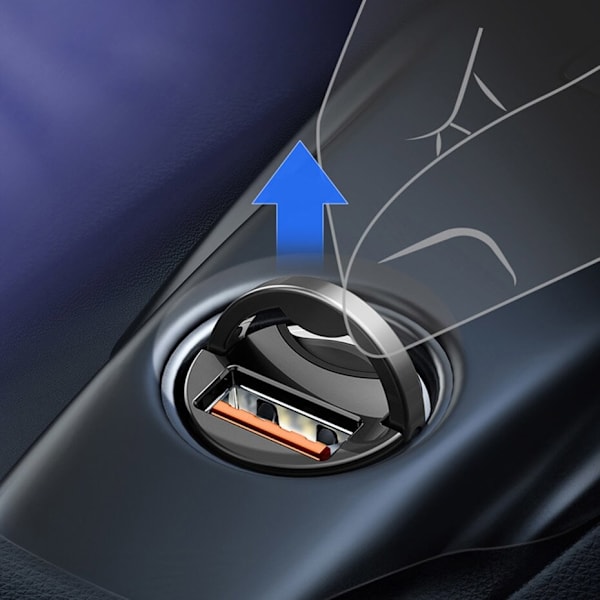 Baseus Tiny Star mini smart USB billader 30W Quick Charge 3.0 grå (VCHX-A0G)