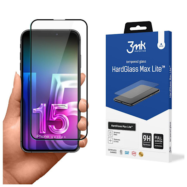 Apple iPhone 15 Plus - 3mk HardGlass Max Lite